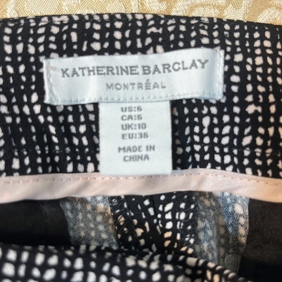 *KATHERINE BARCLAY* Cross-Hatch Trouser Pants - Picture 2 of 6